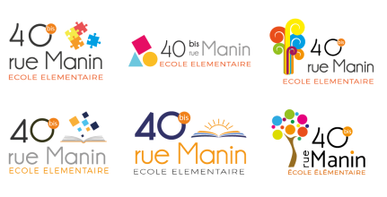 Katia Jarné Webdesigner Graphiste - Conception logos Ecole Manin